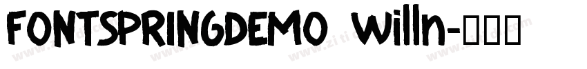 FONTSPRINGDEMO Willn字体转换